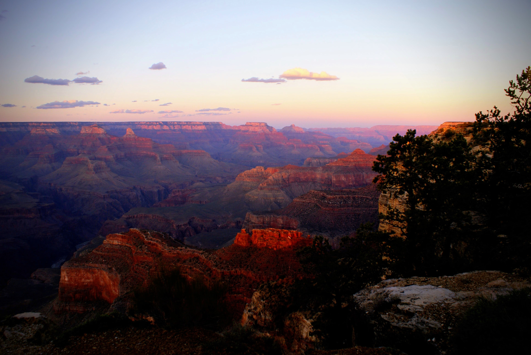 Sony Alpha DSLR-A100 sample photo. Canyon at sunset photography