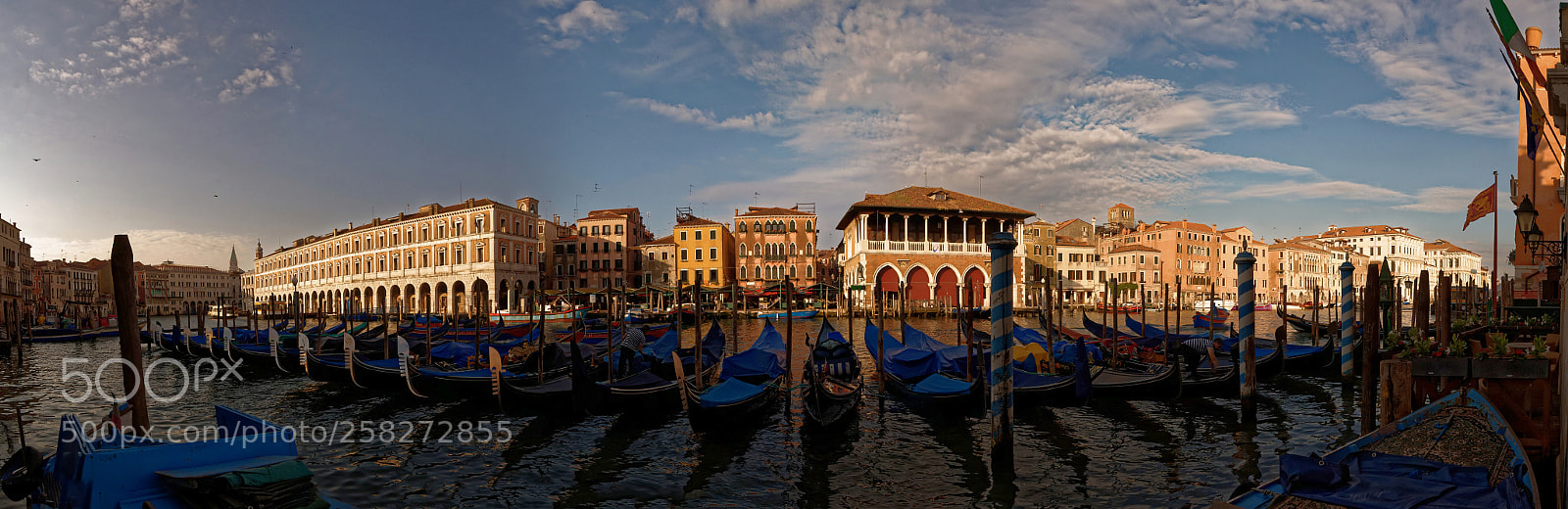 Nikon D500 sample photo. Gondalas in venice photography