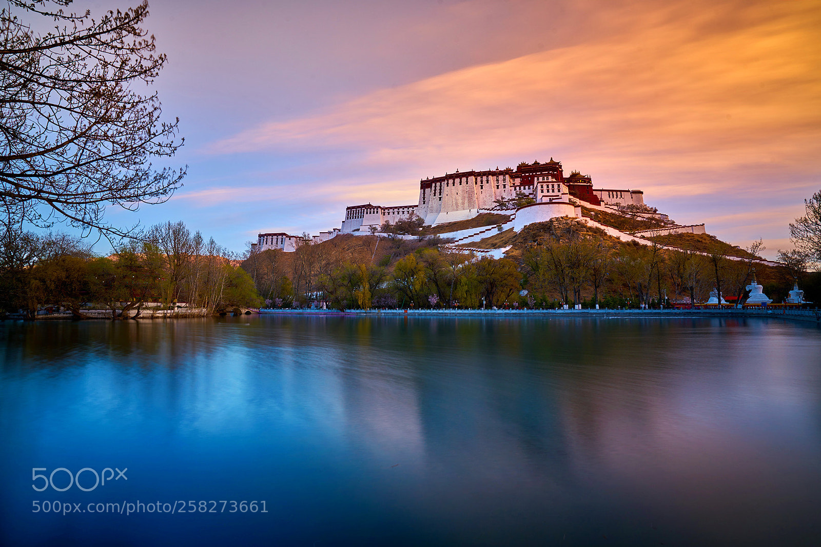 Sony a7R II sample photo. Potala palace sunset photography