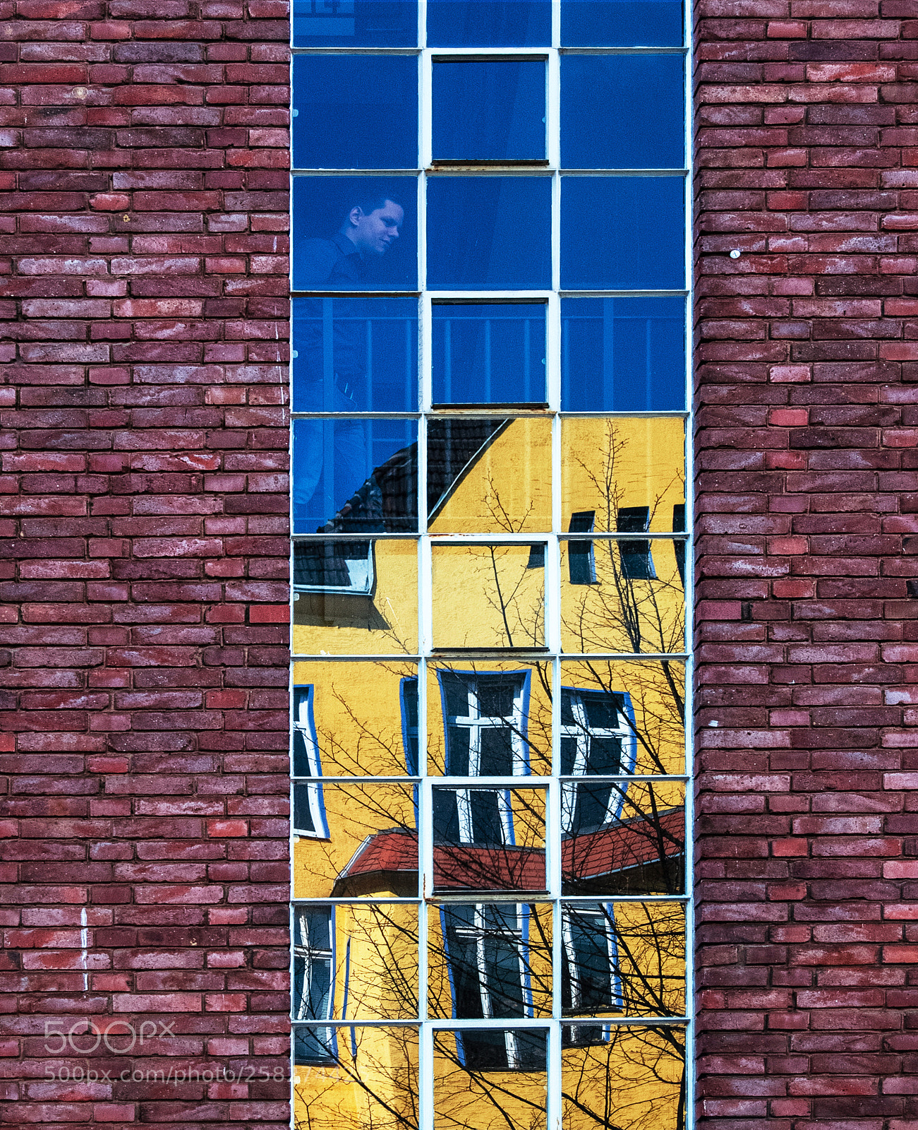 Nikon D60 sample photo. Reflection on window photography