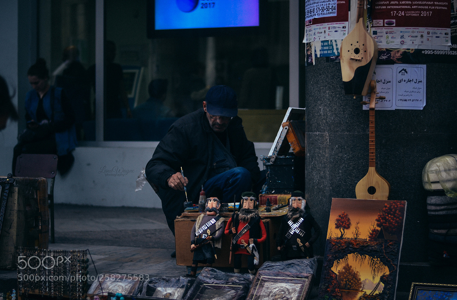 Nikon D3100 sample photo. Street artist photography