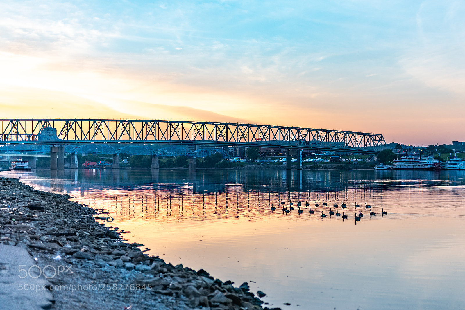 Nikon D750 sample photo. Early morning river traffic photography