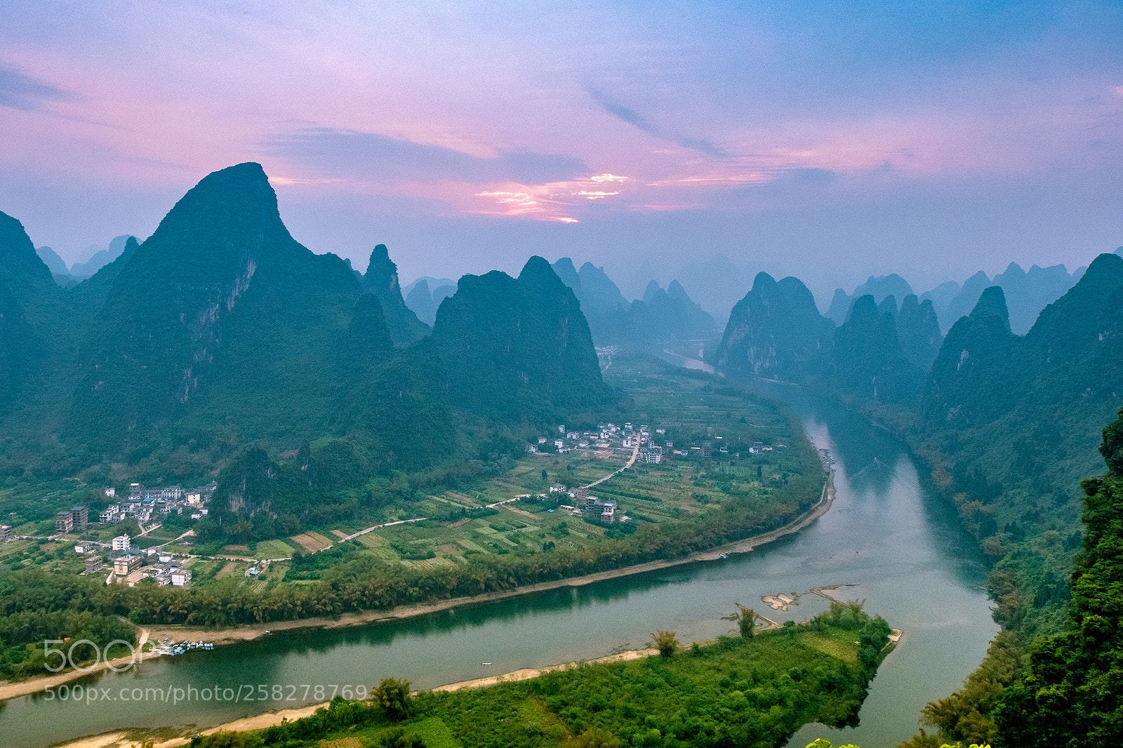 Fujifilm X-T20 sample photo. Li river bend photography