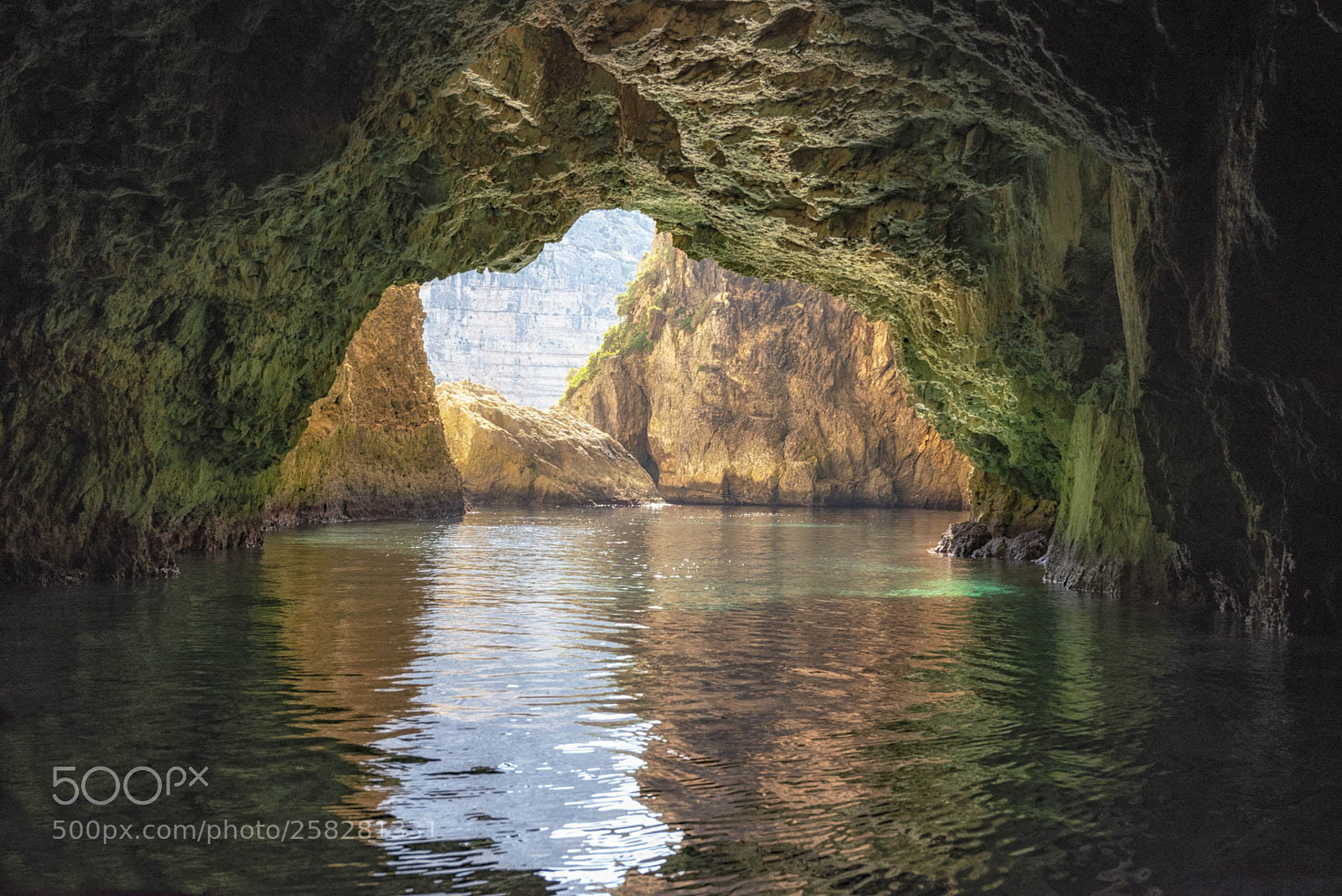 Nikon D600 sample photo. Green cave in blue photography