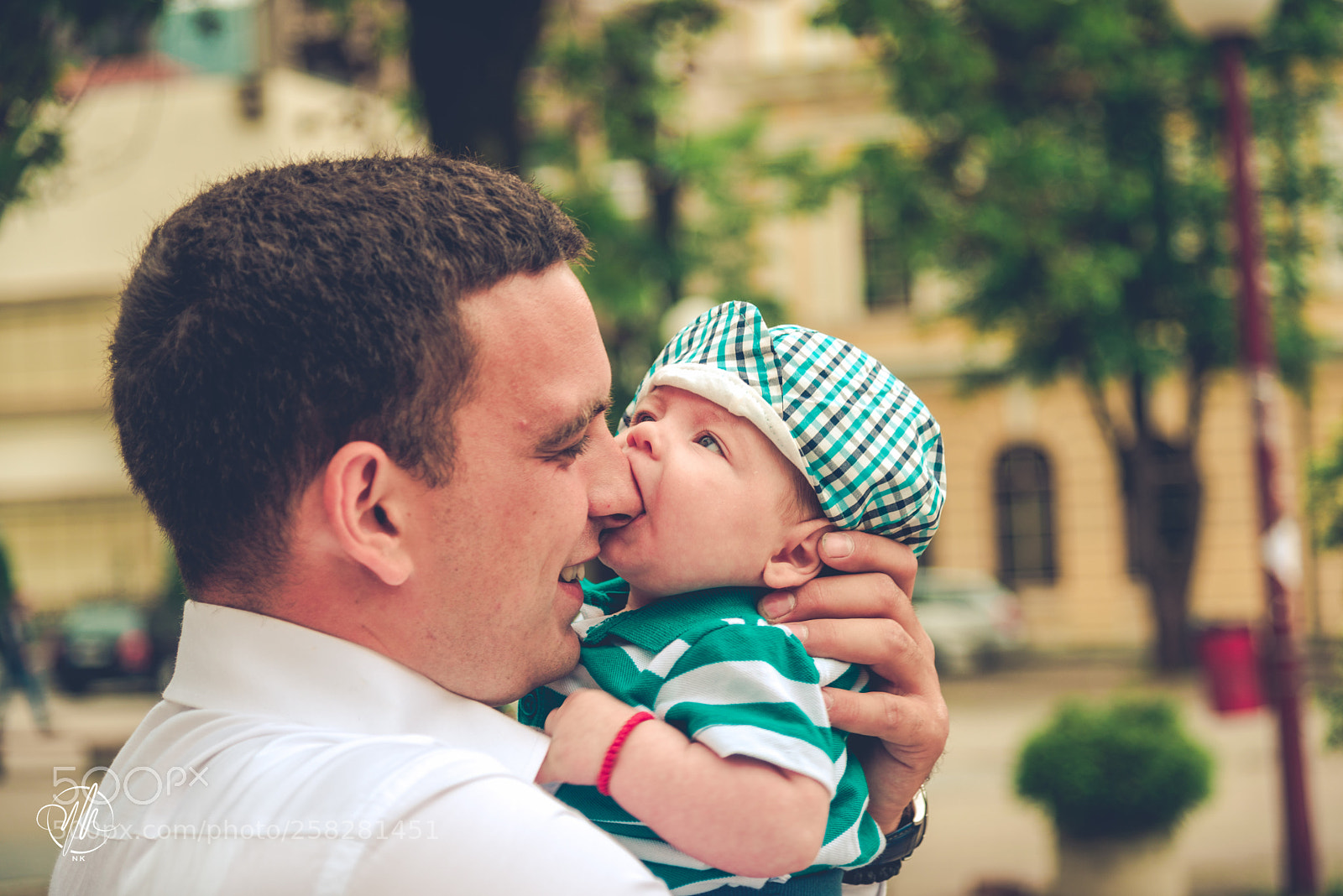 Nikon D610 sample photo. Father and son hug photography