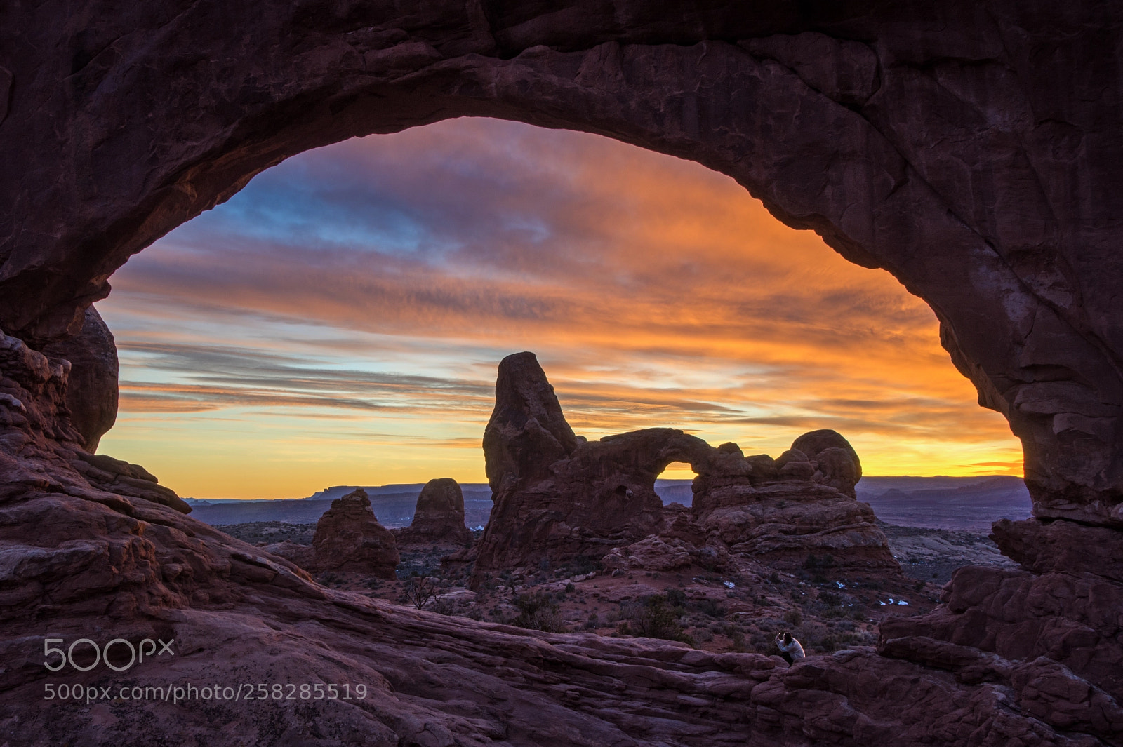 Nikon D7200 sample photo. Arches sunset photography