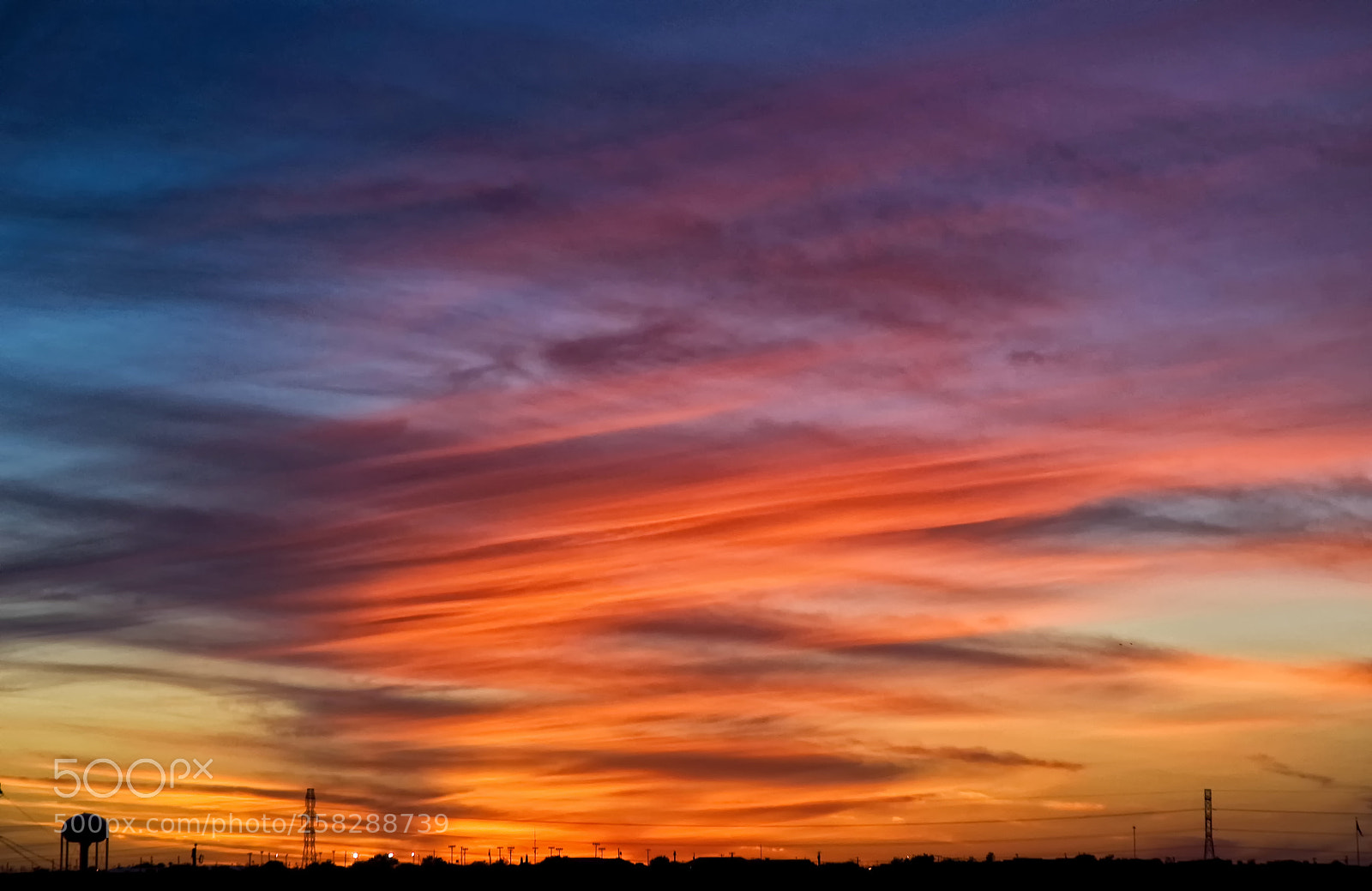 Nikon D70 sample photo. Parallel clouds sunset 6-8-10 photography