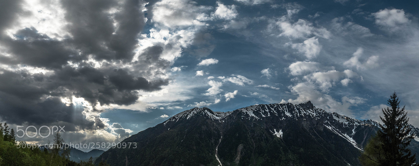 Nikon D5500 sample photo. Panorama with mont blanc photography