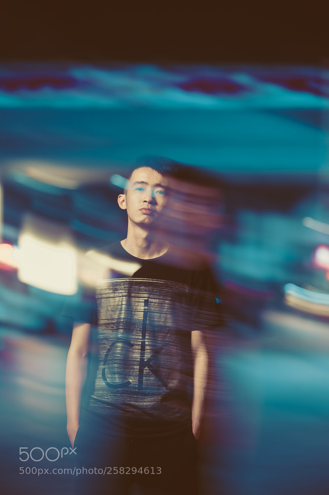 Sony a7 II sample photo. Night boy photography