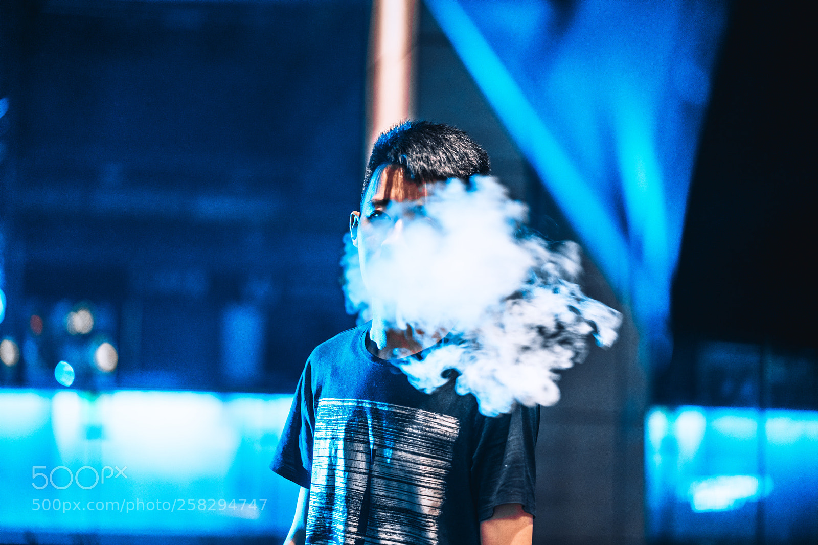 Sony a7 II sample photo. Night boy photography