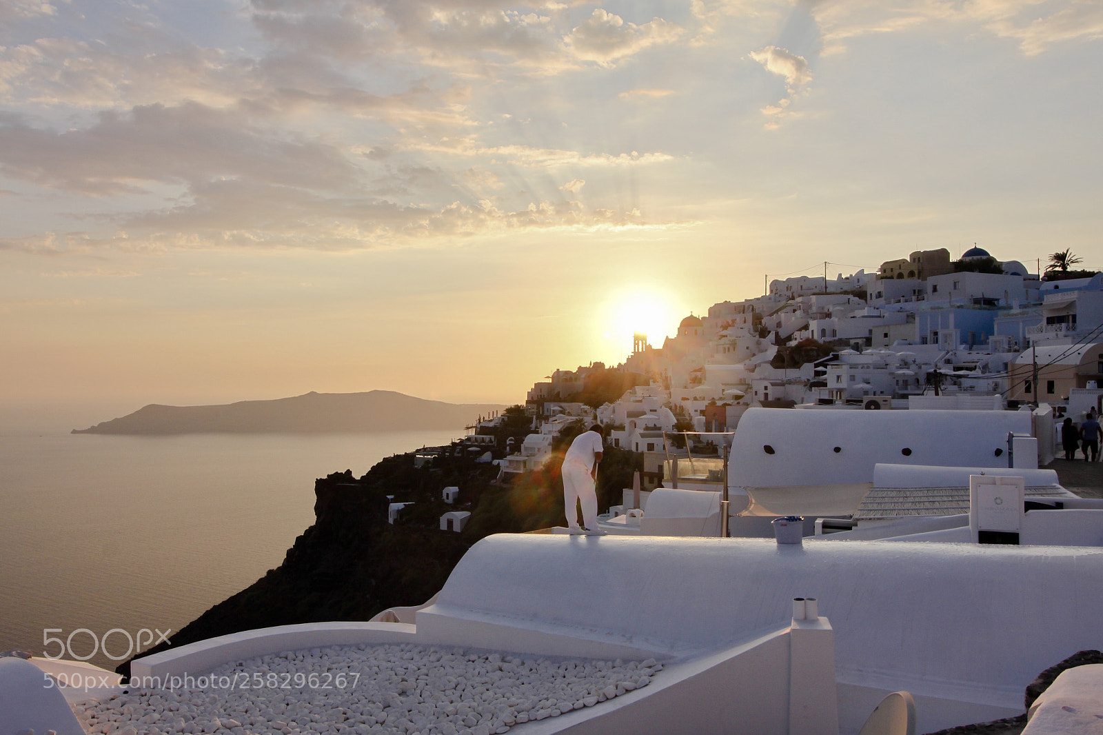 Canon EOS 500D (EOS Rebel T1i / EOS Kiss X3) sample photo. Sunset in santorini photography