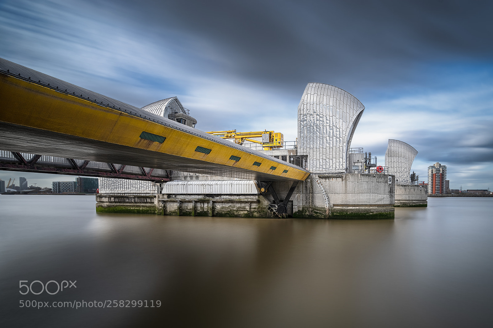 Sony a7 II sample photo. Thames barrier door photography