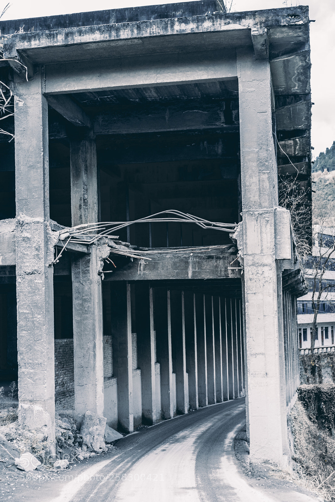 Sony a7 sample photo. Dilapidated factory photography