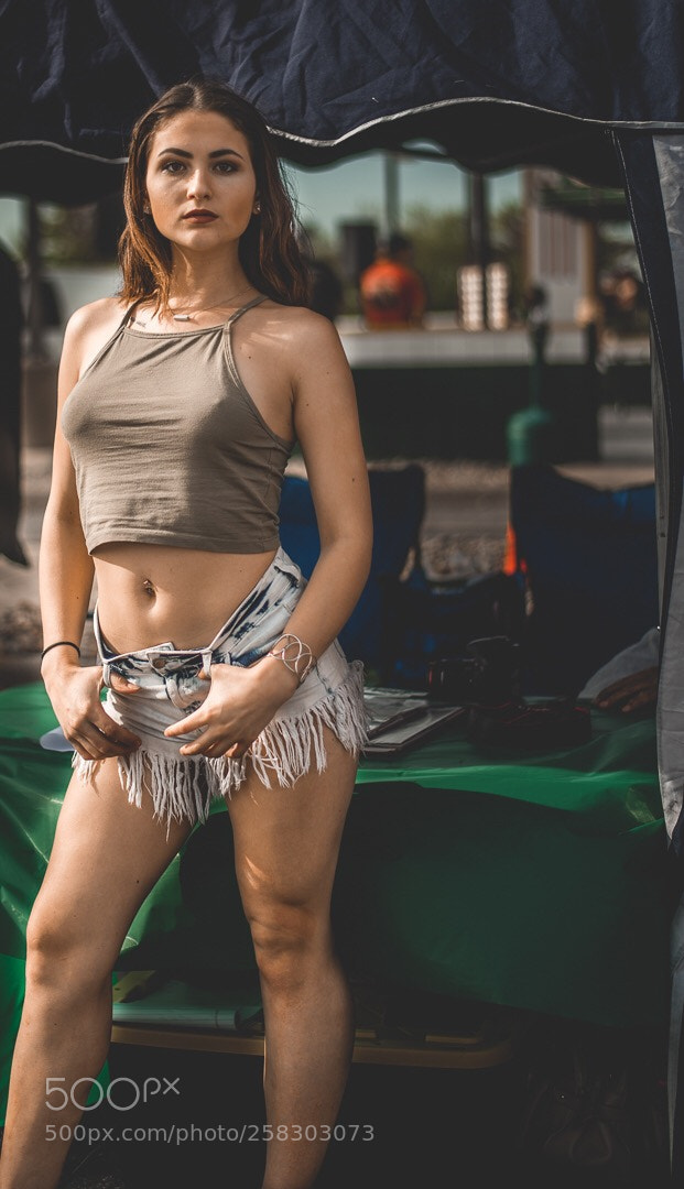 Nikon D810 sample photo. Bike week girl photography