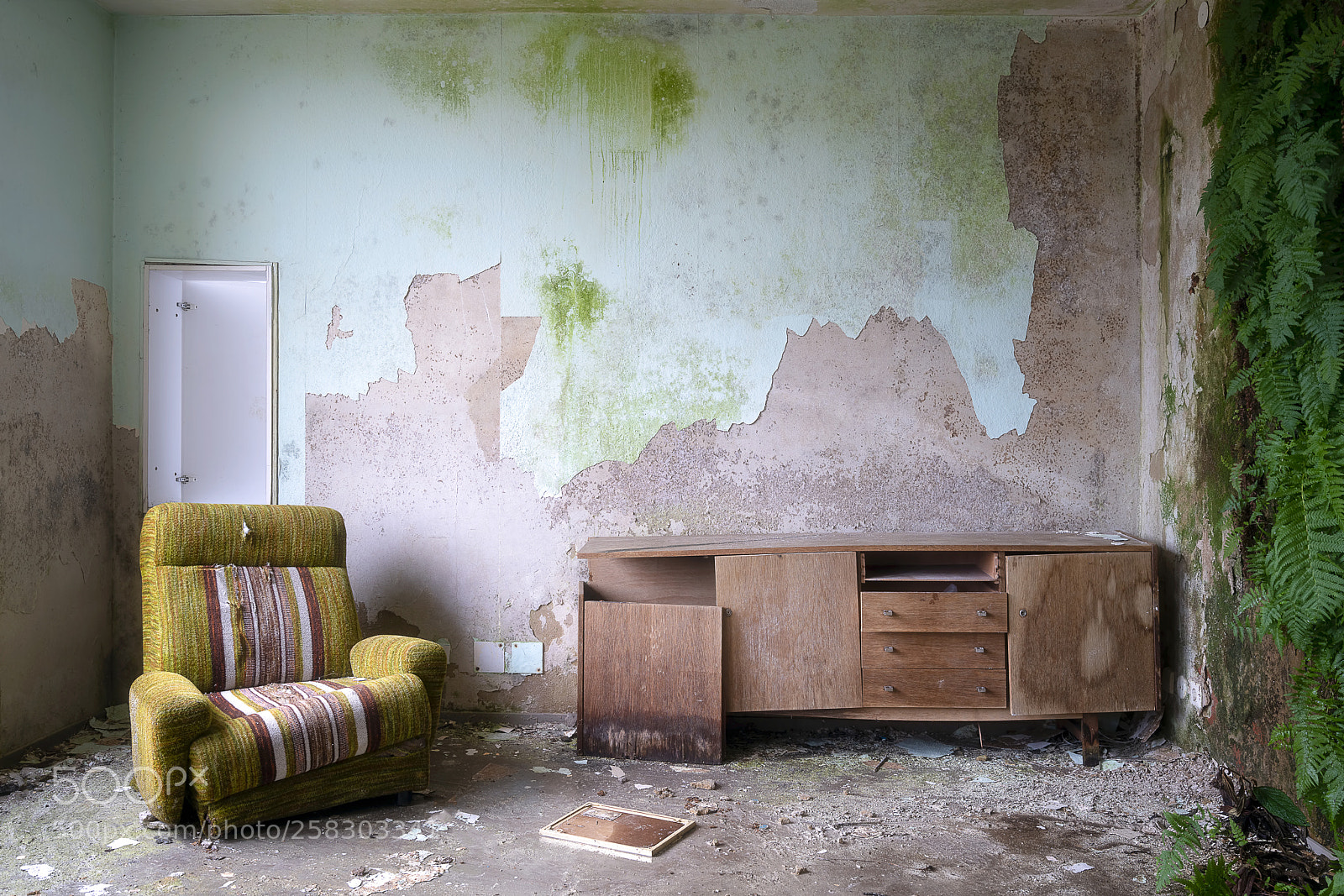 Sony a7R II sample photo. Abandoned room with furniture. photography