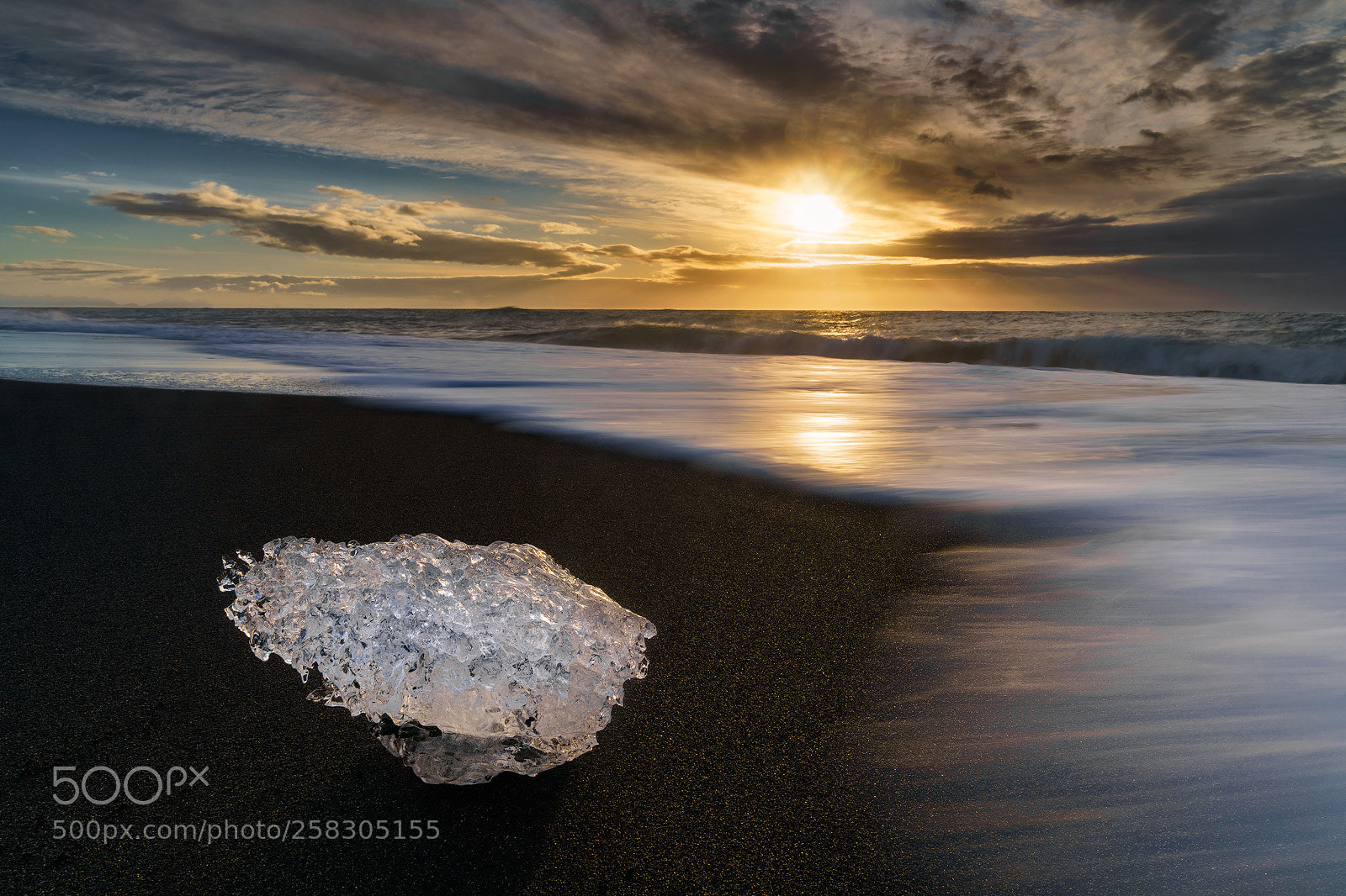 Sony a9 sample photo. Jokulsarlon iceberg photography