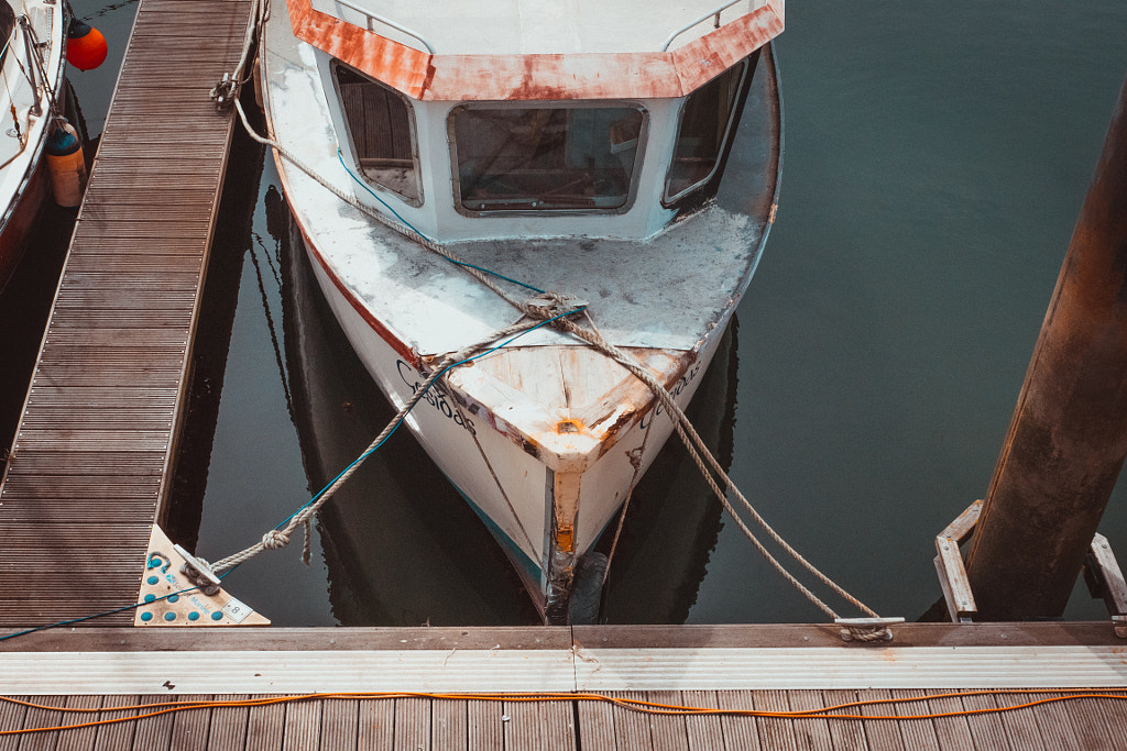 Boat at Seaham Marina by Tim Hyde
