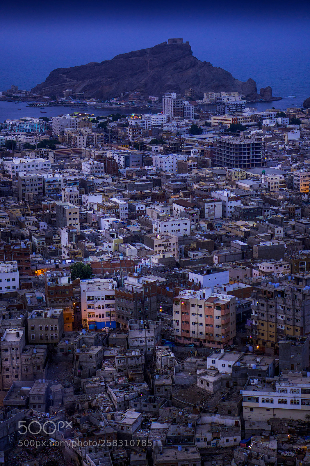Sony a6500 sample photo. Crater blue hour photography