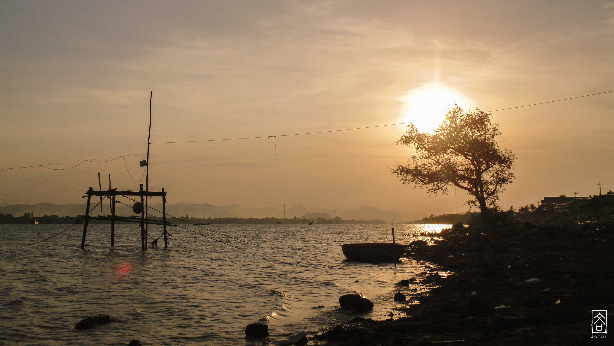 Sony Cyber-shot DSC-H200 sample photo. Giang river at sunset 04 photography