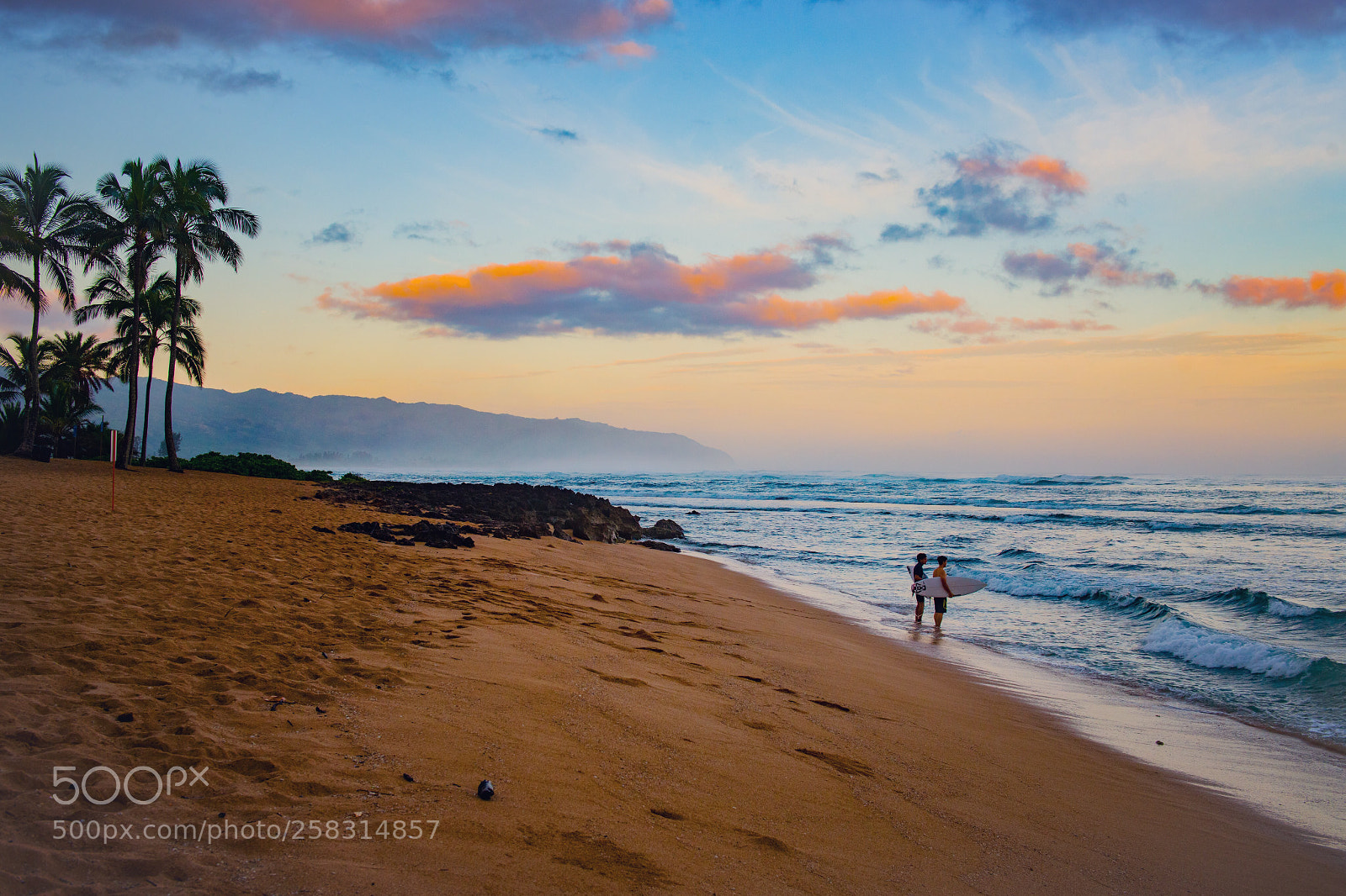 Nikon D800 sample photo. Sunrise surfers  photography