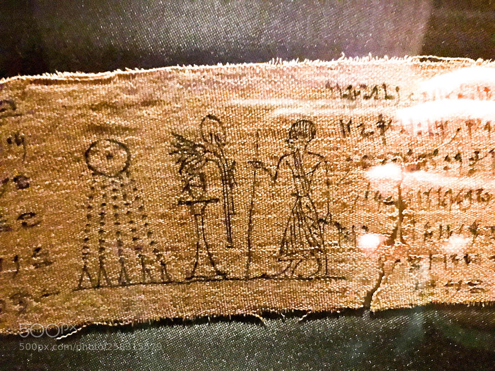 Apple iPhone 7 sample photo. Papyrus hieroglyphs, brooklyn museum photography