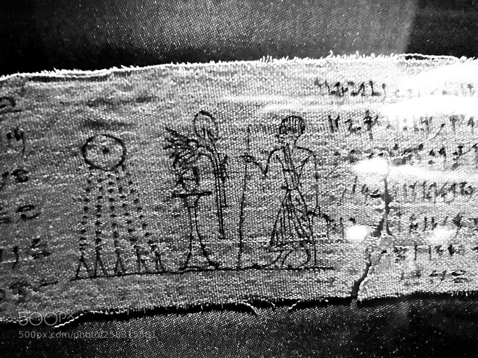 Apple iPhone 7 sample photo. Papyrus hieroglyphs, brooklyn museum photography