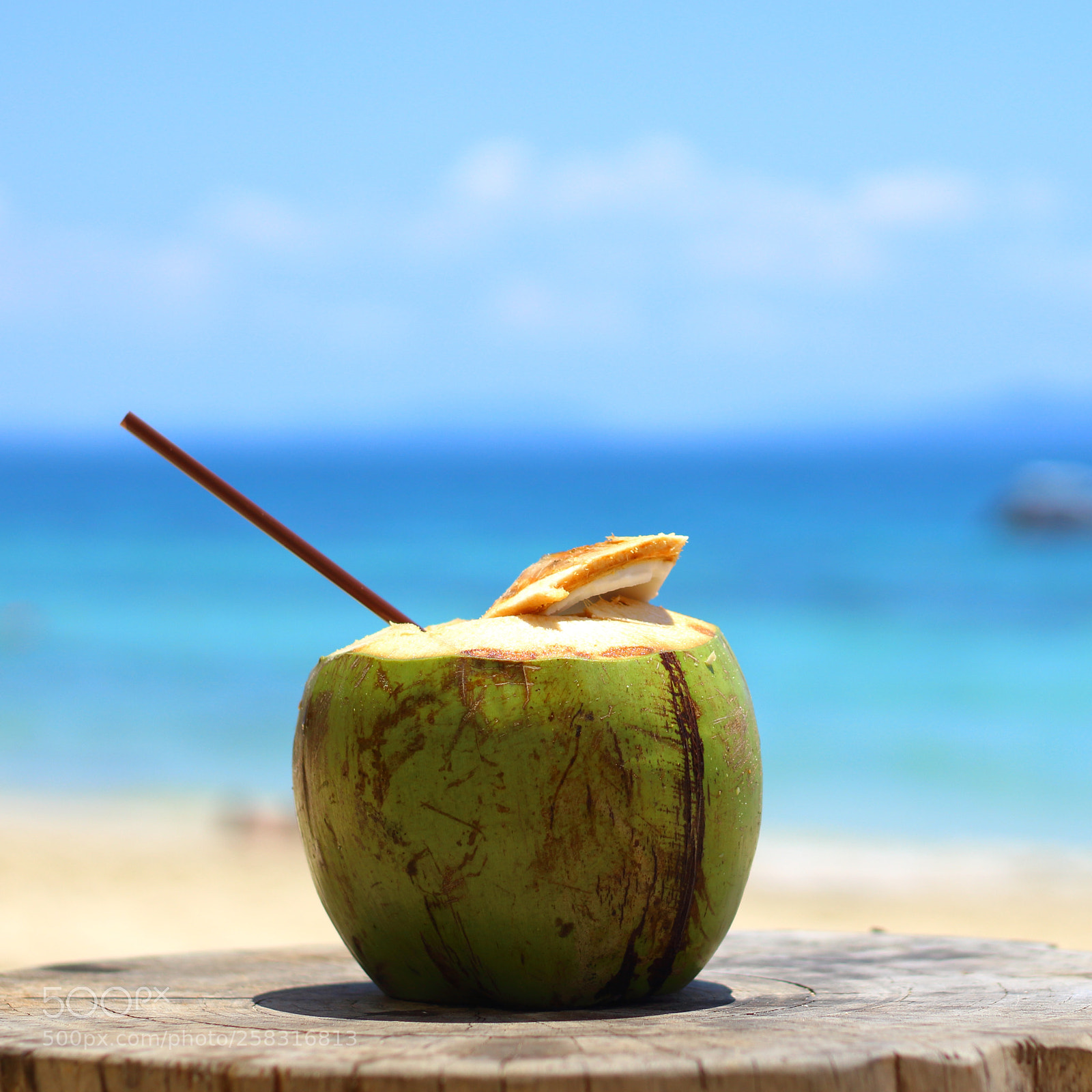 Canon EOS 100D (EOS Rebel SL1 / EOS Kiss X7) sample photo. Coconut juice on the photography