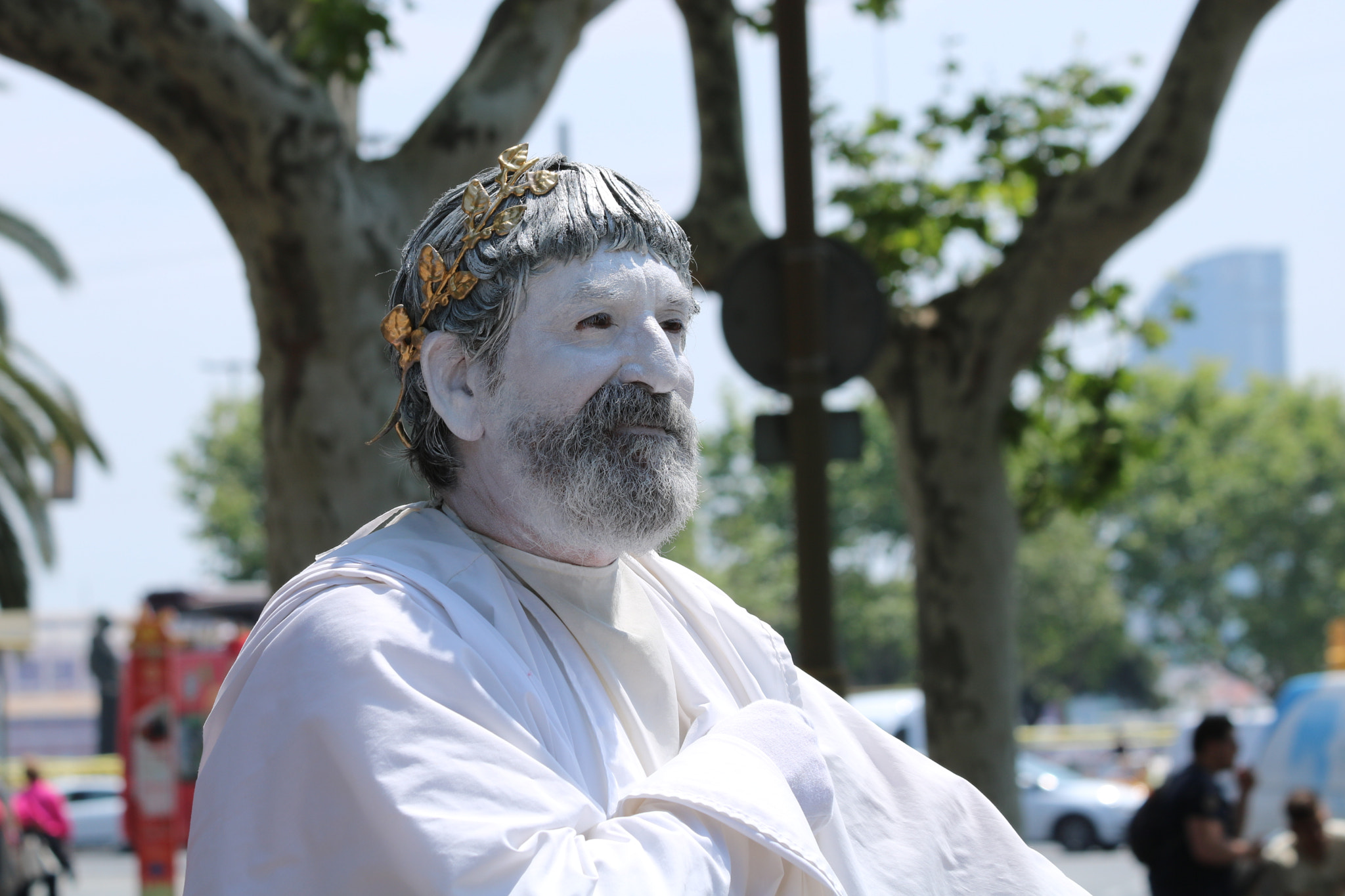 Canon EF 70-300mm F4-5.6 IS USM sample photo. Street performers photography