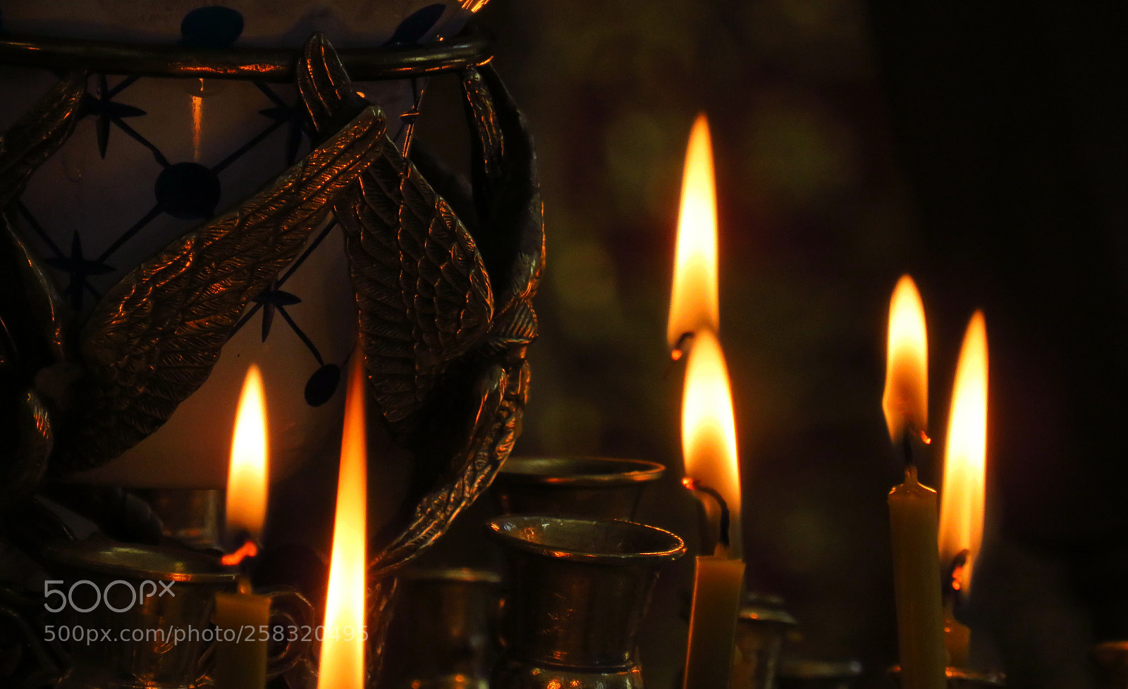 Canon PowerShot SX540 HS sample photo. Candles burn photography