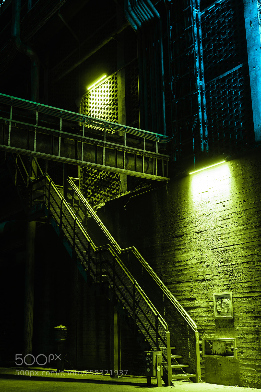 Sony a6000 sample photo. Illuminated stair photography