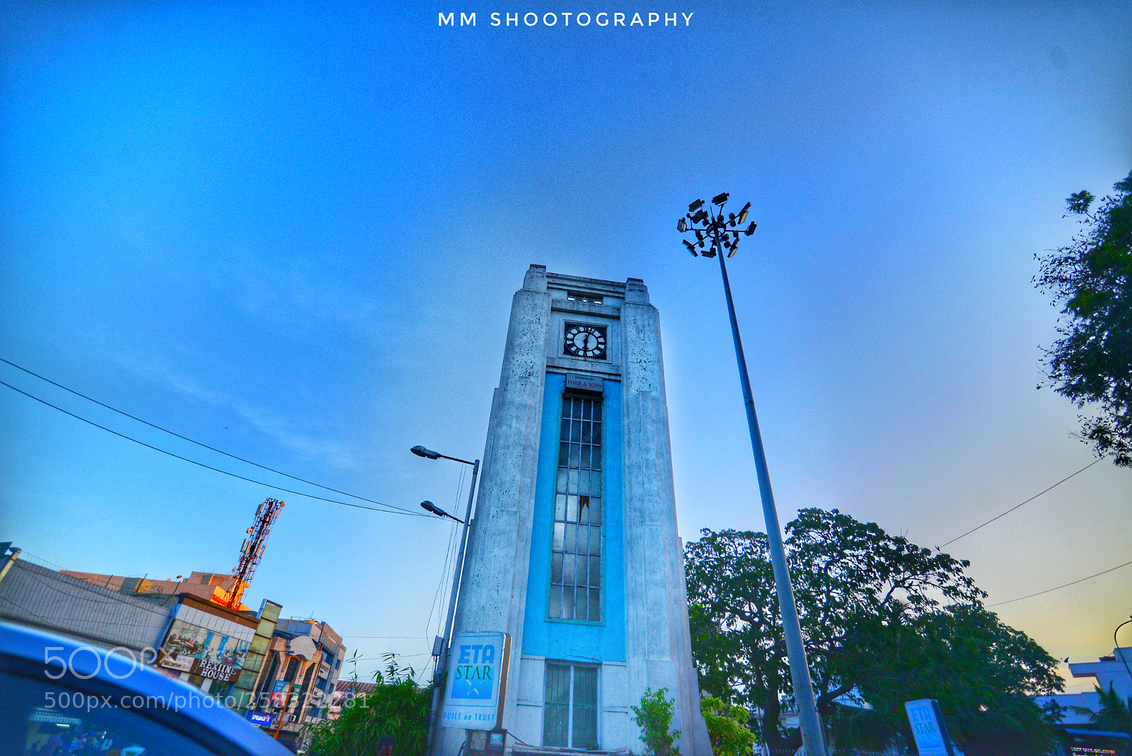 Nikon D610 sample photo. Royapettah clock tower photography