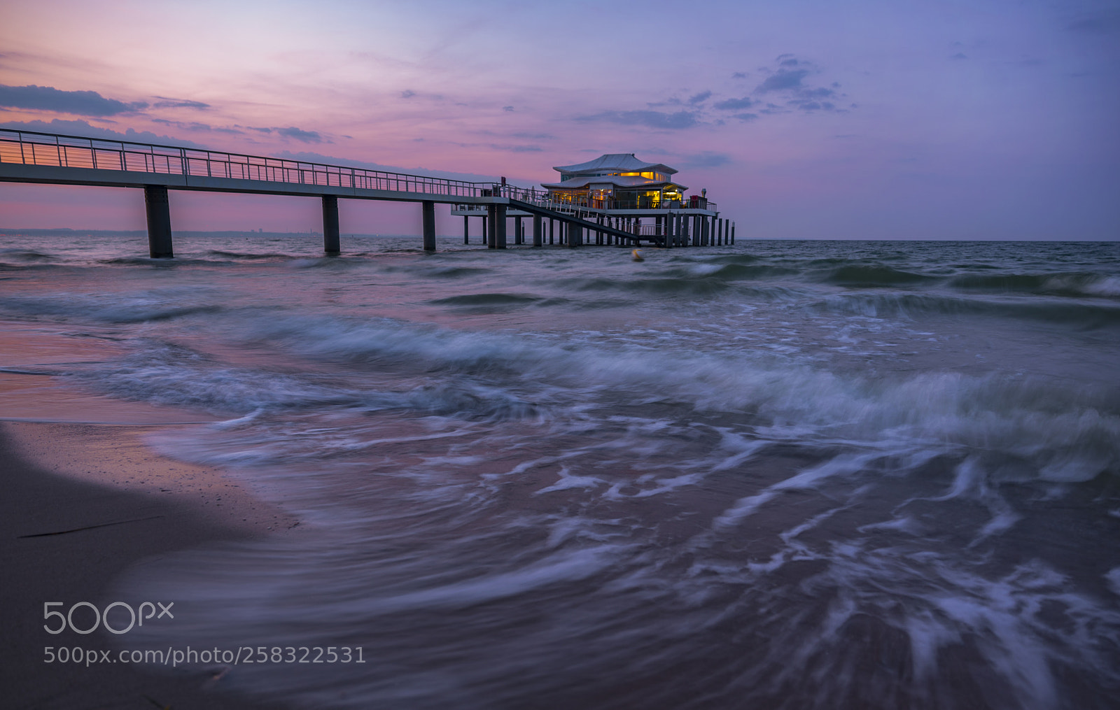 Nikon D750 sample photo. Evening at timmendorfer strand photography
