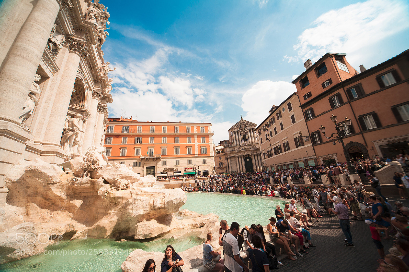 Canon EOS 5D sample photo. Fontana di trevi-roma photography