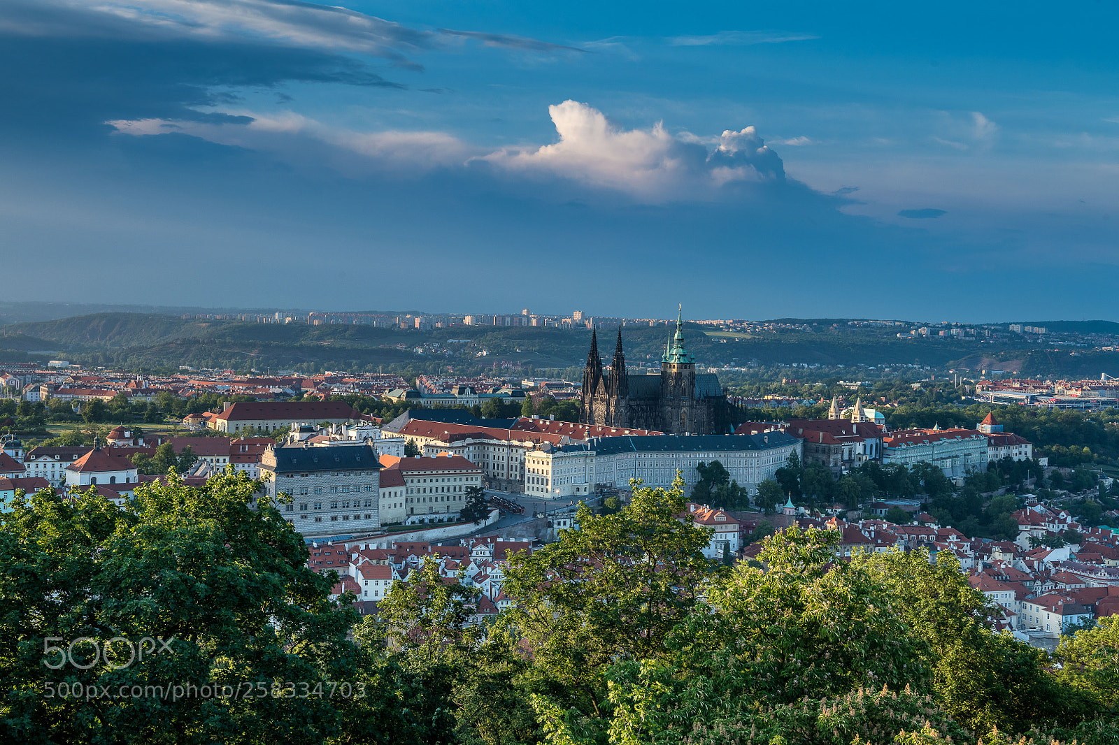 Nikon D850 sample photo. Prague castle at sunset photography