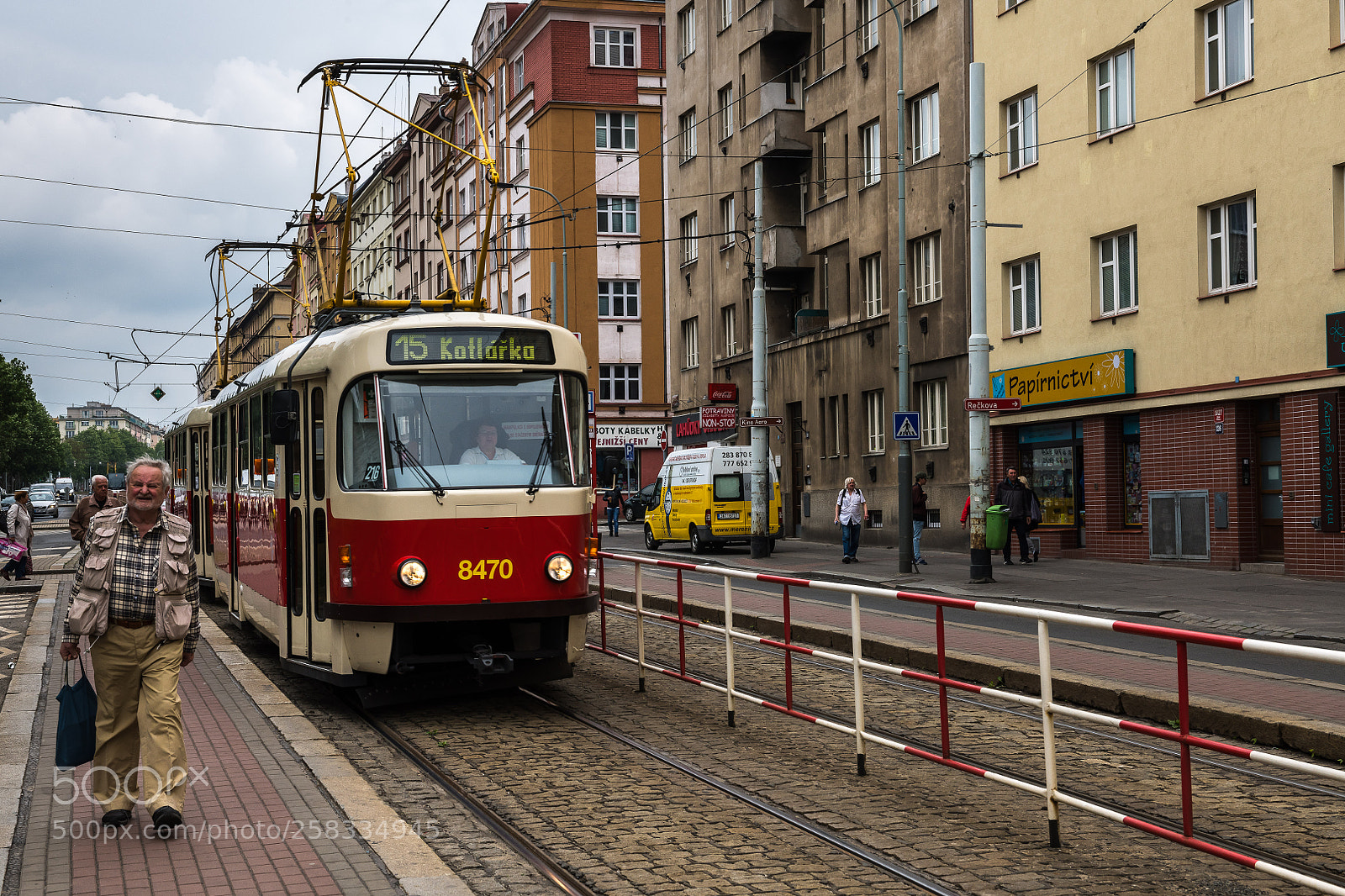 Nikon D850 sample photo. Tram no. 15 in prague photography