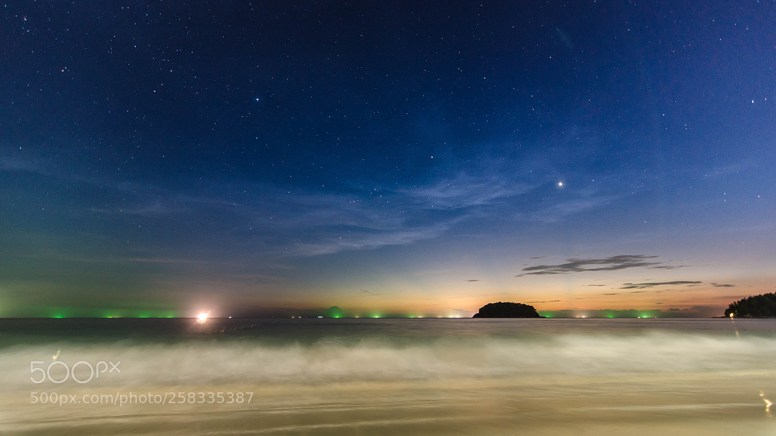 Nikon D7000 sample photo. Night phuket beach photography