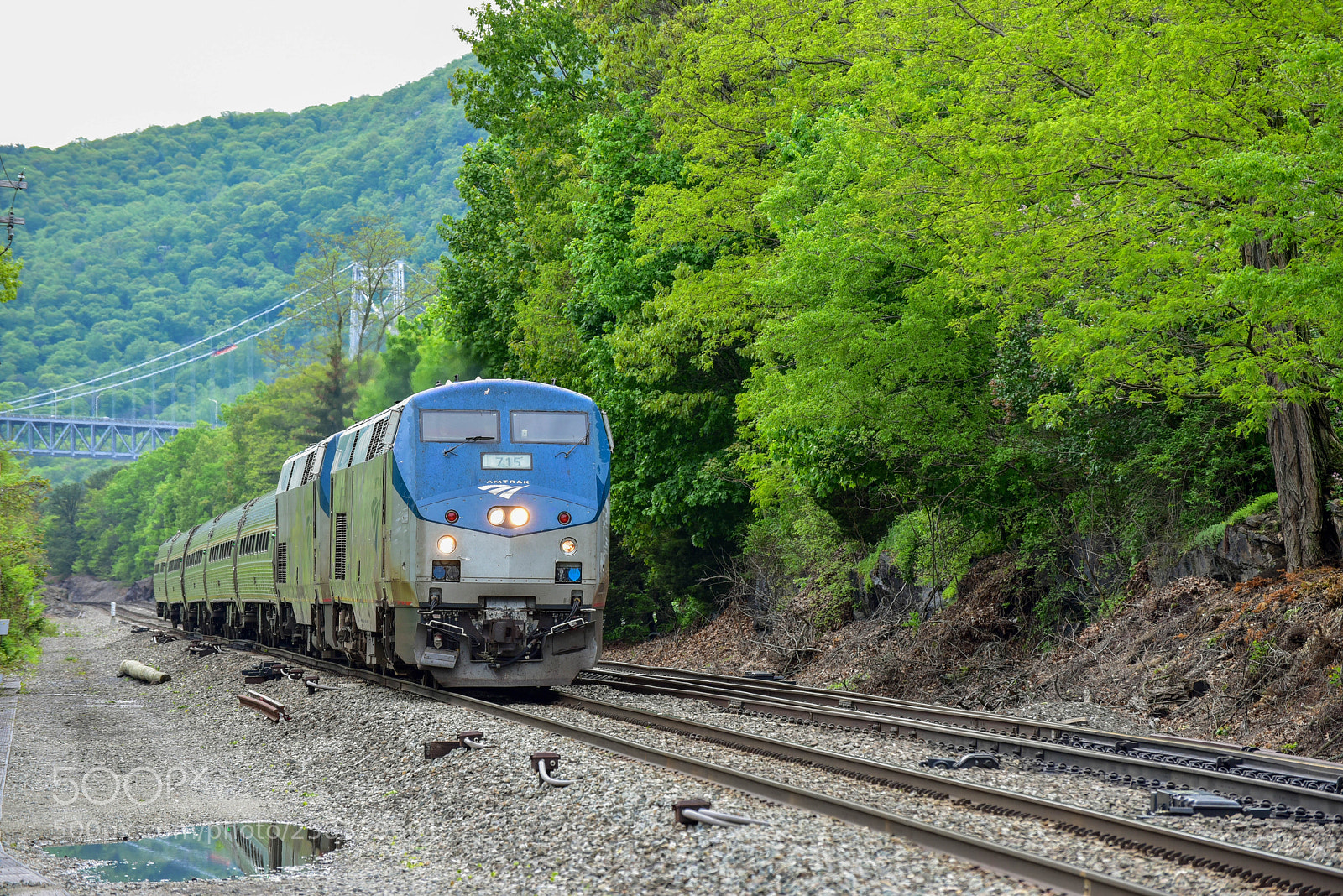 Nikon D750 sample photo. Amtrak passing through manitou photography