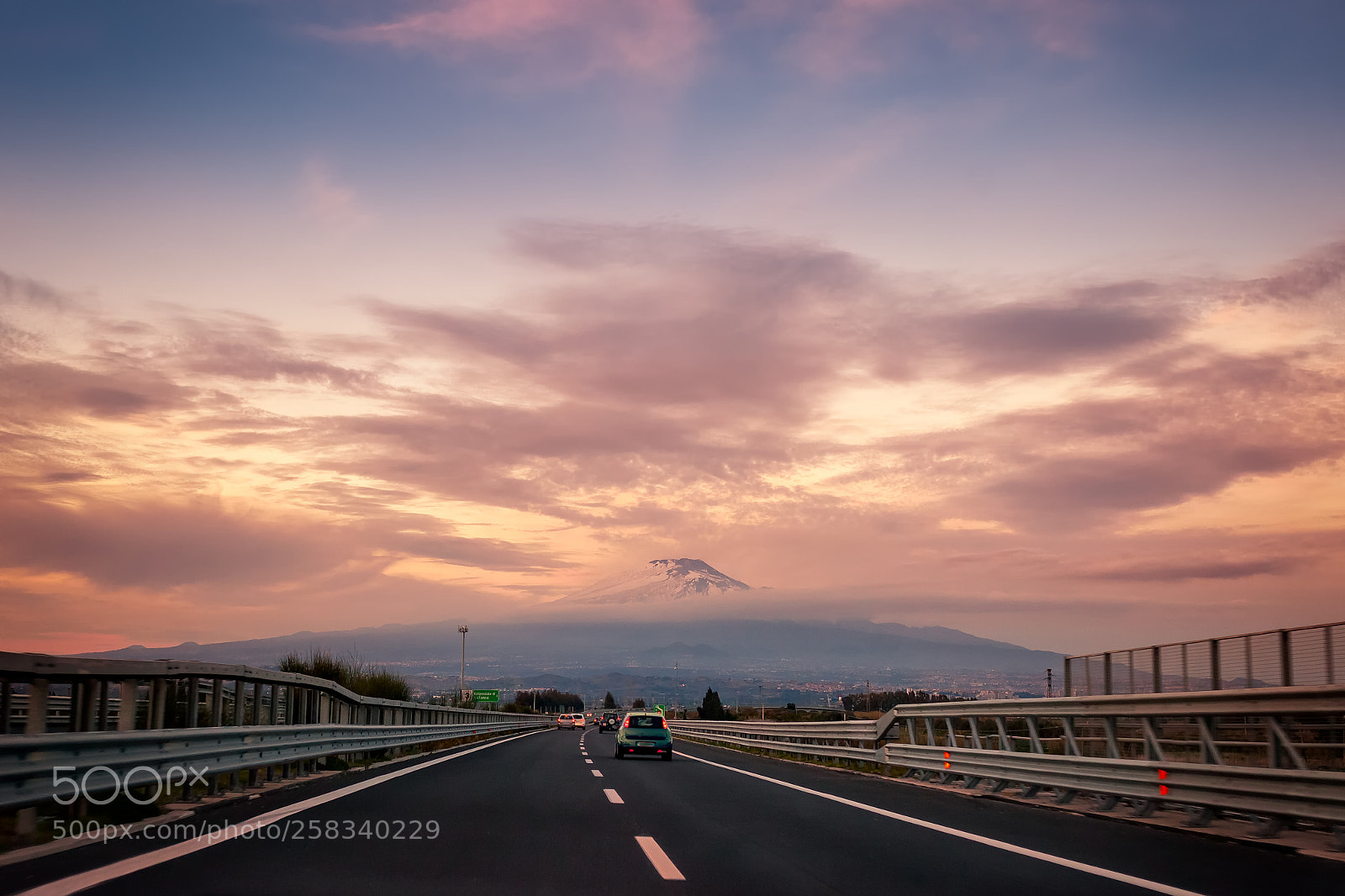 Canon EOS 5D Mark II sample photo. Sunset over the mount photography