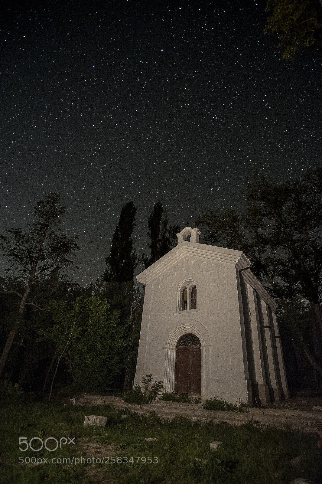 Nikon D700 sample photo. Estrellas sobre la ermita photography