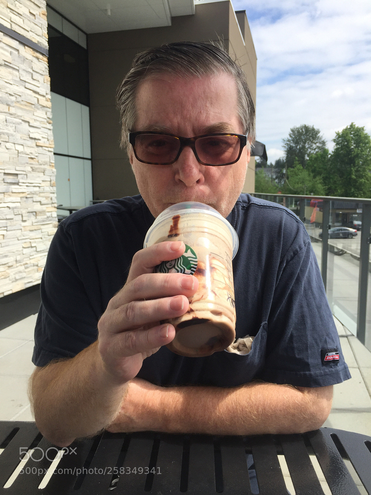 Apple iPhone 6 sample photo. The frappe man  photography