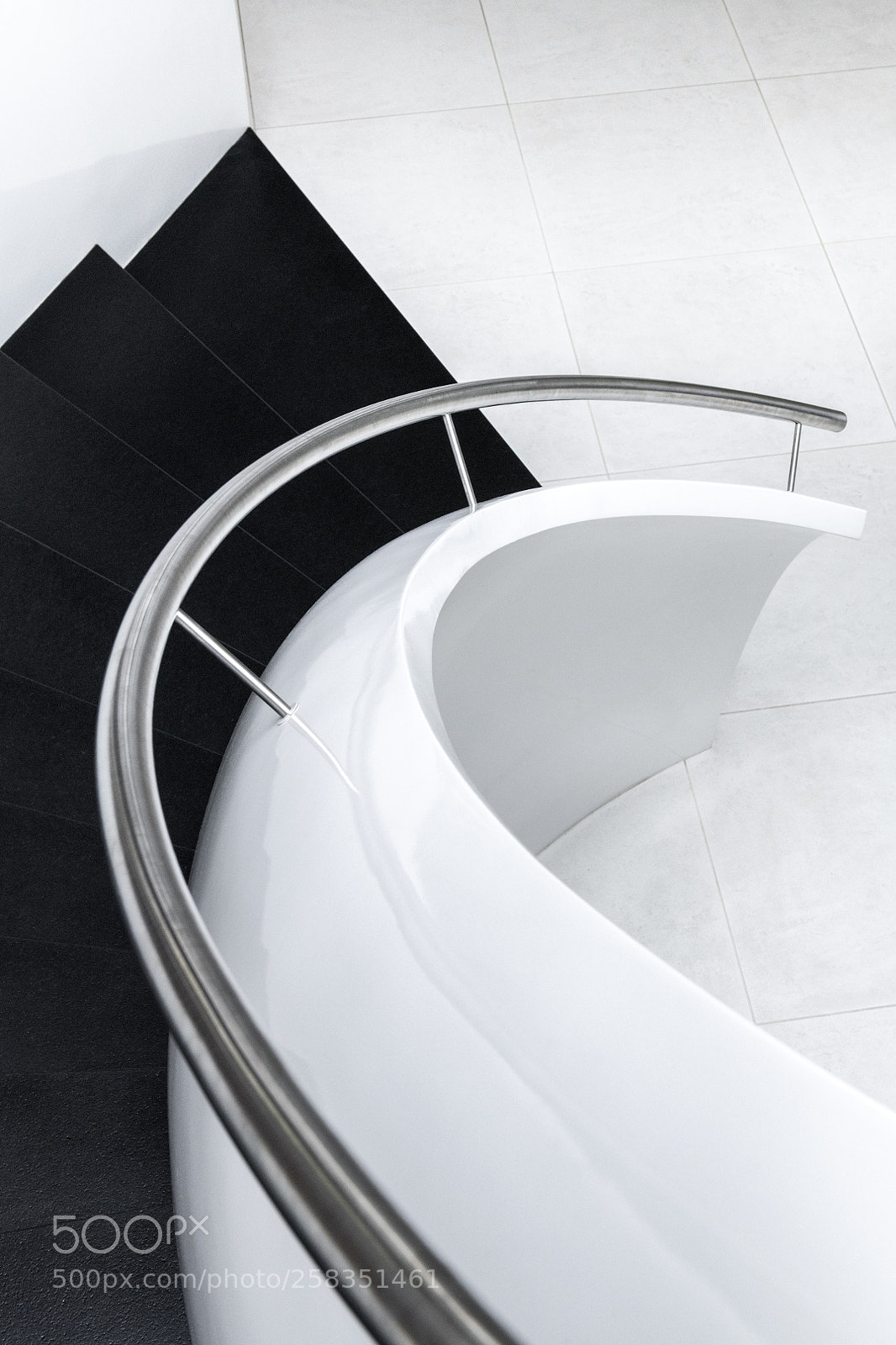 Nikon D850 sample photo. Abstract modern stairs photography