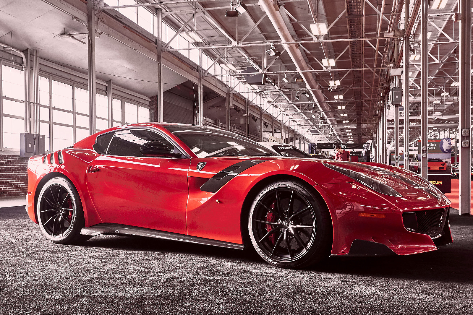 Olympus OM-D E-M1 Mark II sample photo. Ferrari f12 on auction photography