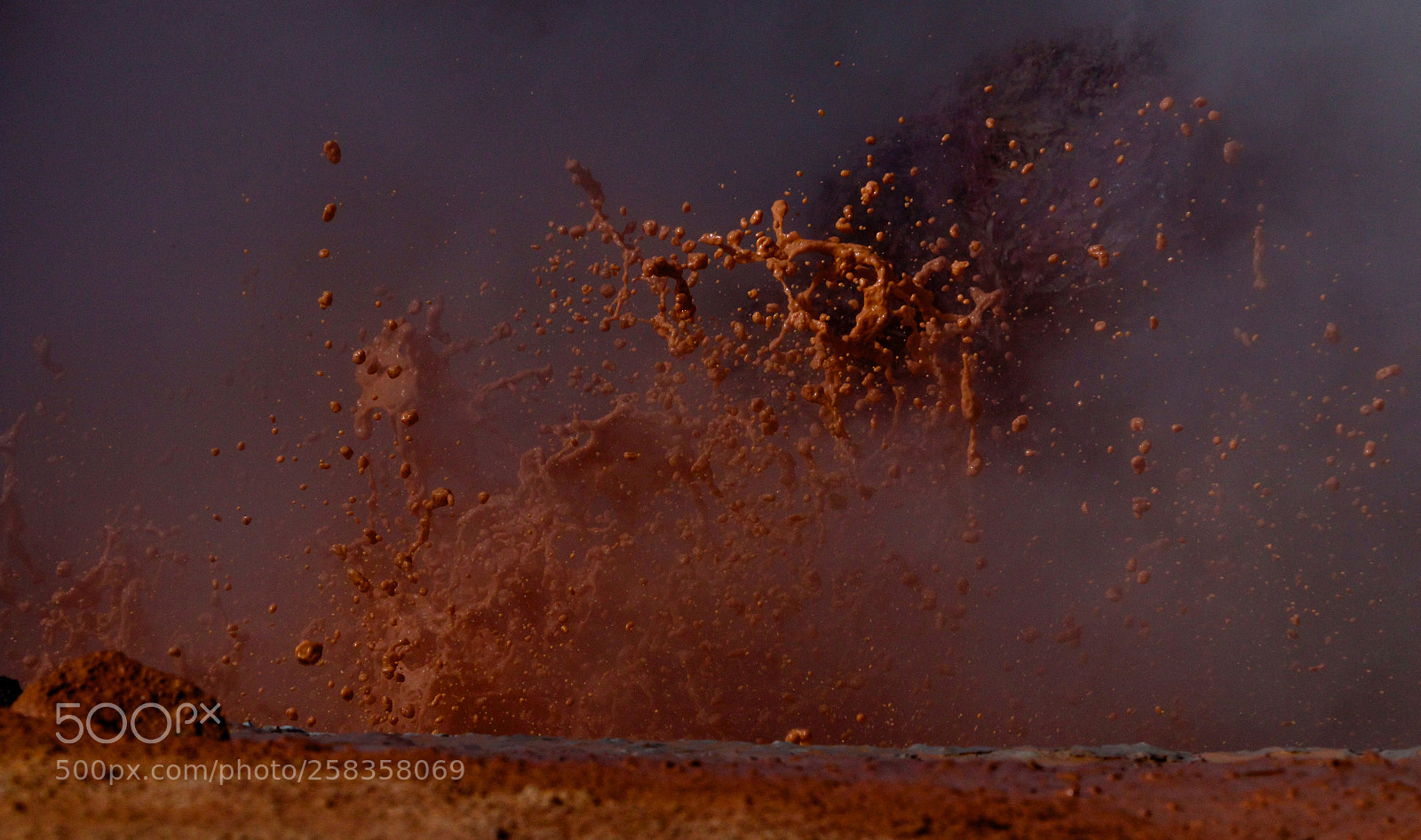 Canon EOS 70D sample photo. Exploding mud at yellowstone photography