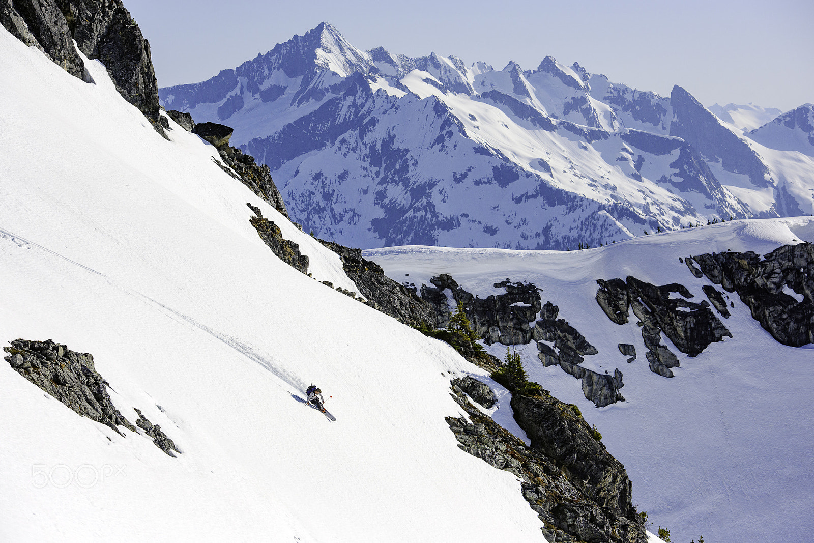 Nikon D810 sample photo. Ragged ridge skier and photography