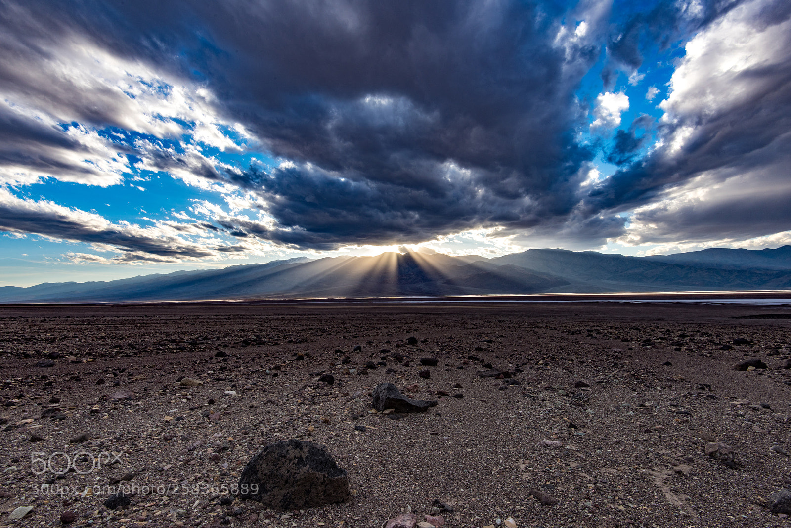 Nikon D810 sample photo. Death valley sun rays photography