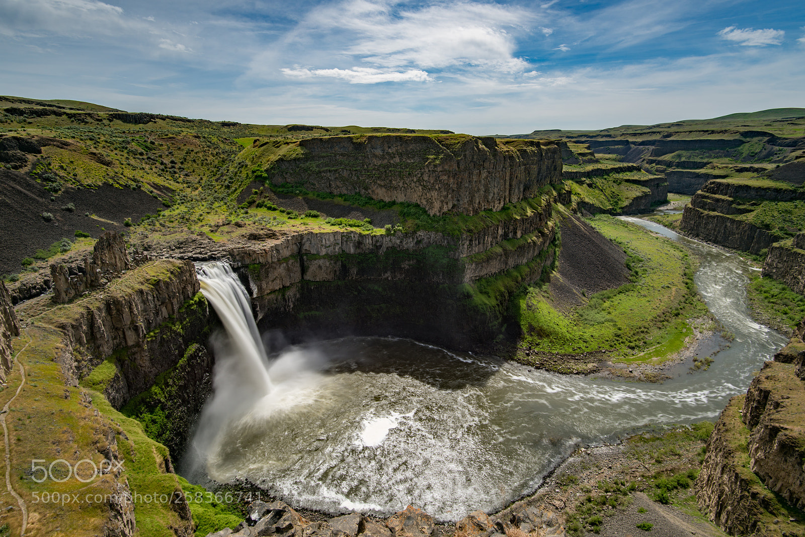 Nikon D810 sample photo. Palouse falls morning photography