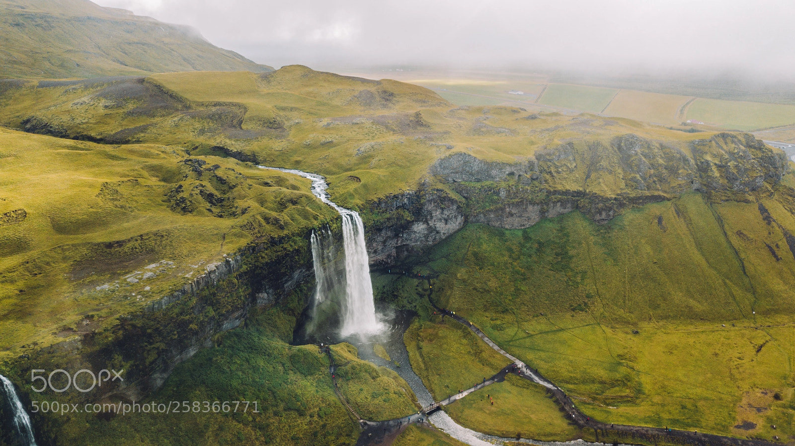 DJI FC220 sample photo. Iceland waterfall photography