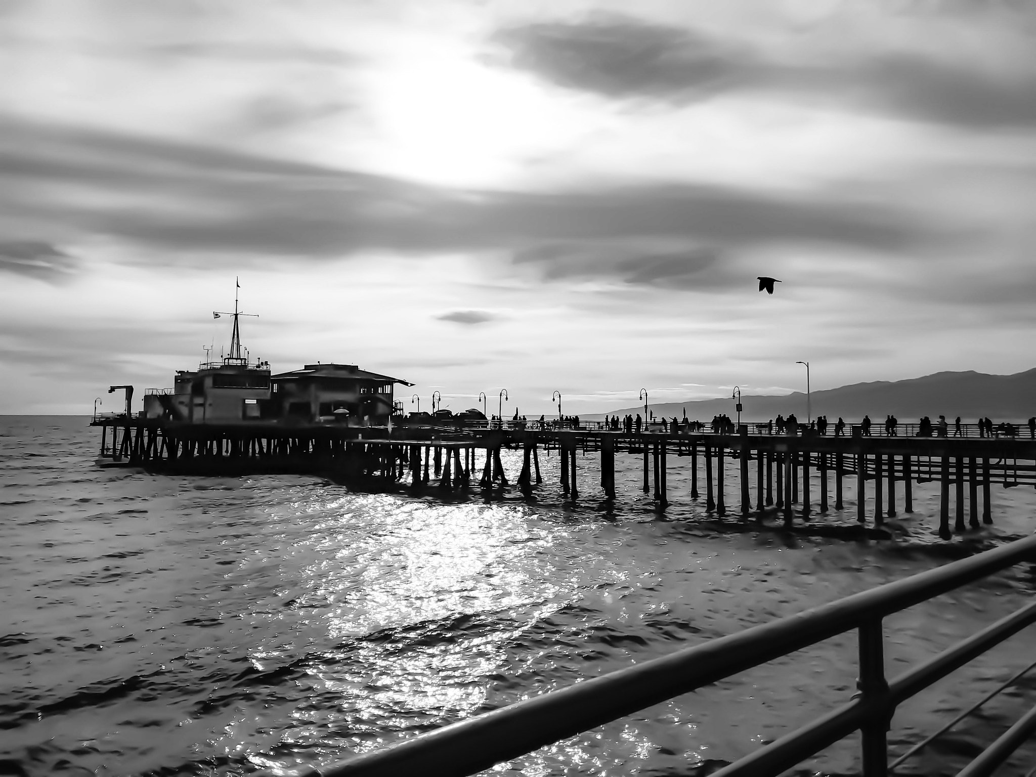 LG K20 PLUS sample photo. Santa monica pier photography