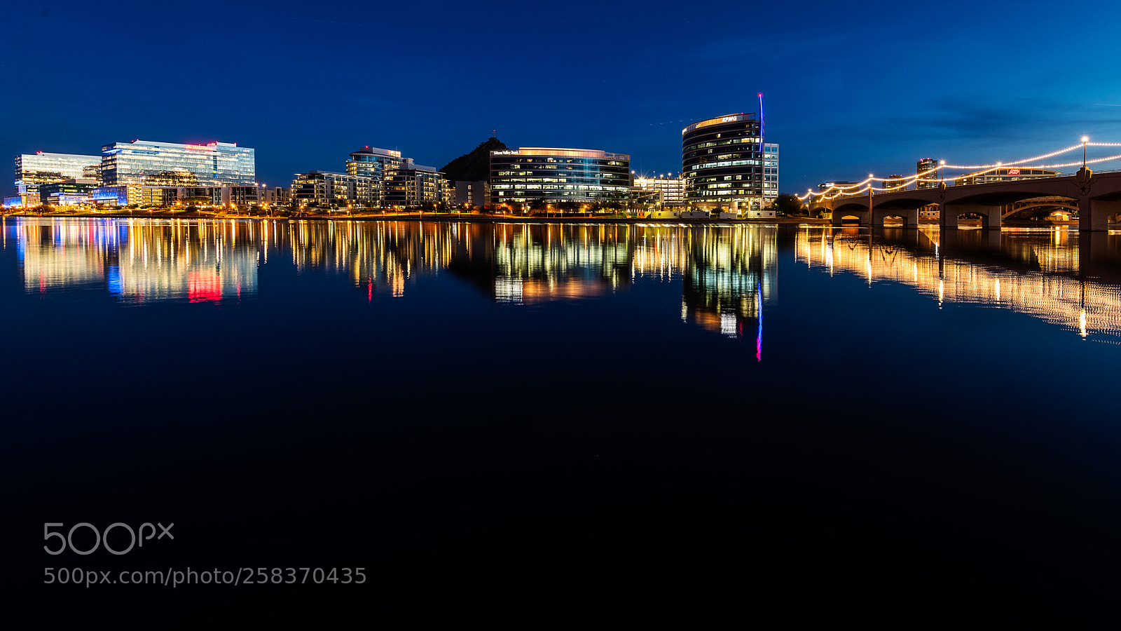 Nikon D850 sample photo. Nightfall at tempe town photography