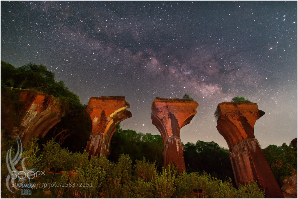 Pentax K-3 sample photo. Longteng broken bridge. galaxy photography